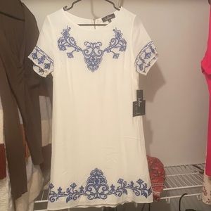 Lulu’s white & blue dress